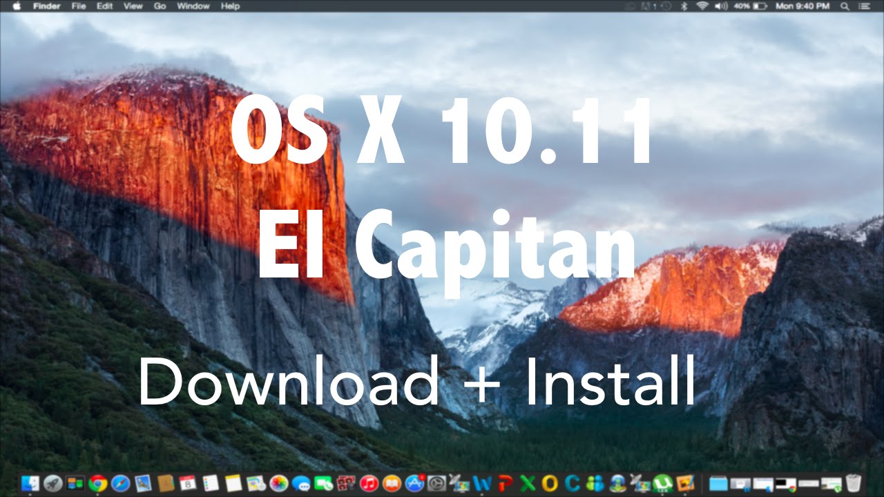 Download mac os x el capitan full version